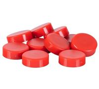 Imanes para sujecion q-connect ideal para pizarras magneticas20 mm rojo caja de 10 unidades - KF02636