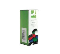 Q-Connect Imanes Para Sujeción Ideal Para Pizarras Magnéticas 25 Mm 5 Colores Surtidos Caja De 10 Imanes