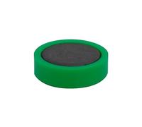 Imanes para sujecion q-connect ideal para pizarras magneticas25 mm verde caja de 10 unidades - KF02641