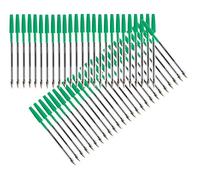 Q-Connect KF01043 - Bolígrafo de punta media de 0.7 mm, 50 unidades, color verde