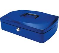 Q-Connect KF02625 - Caja para dinero, color azul