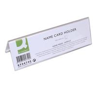 Q-Connect KF04740 - Identificador Sobremesa Metacrilato 190x60mm