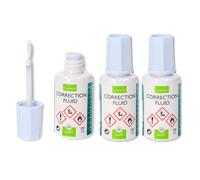 Q-Connect KF10507 - Corrector con Aplicador de Pincel Bote de 20ml (Pack de 3 Uds.)