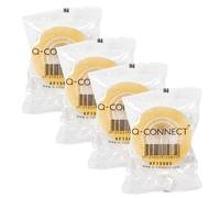 Q-Connect KF15085 - Cinta Adhesiva Transparente Encelofanada 33m x 19mm (Pack de 4 Uds.)