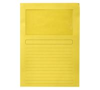 Subcarpeta cartulina q-connect din a4 amarilla con ventana transparente 120 gr - KF15244