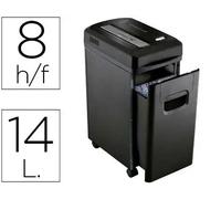 Destructora de documentos q-connect kf15547 capacidad de corte 8 h destruye grapas clips y tarjetas papelera 15l - KF15547