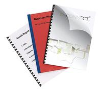 Q-Connect KF24011 - Tapas para encuadernar (250 micras, tamaño A4, 100 unidades), color transparente
