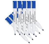 Q-Connect KF26035 - Rotulador de Pizarra Blanca Punta Redonda 3mm Color Negro (Caja de 10 Uds.)