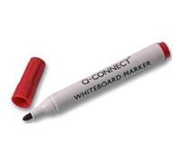Q-Connect KF26037, Rotuladore Pizarra Blanca, Color Rojo, Punta Redonda 3.0 Mm