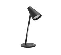 Lampara de oficina q-connect sobremesa abs tactil 6w 32 led 150lm color negro - KF10973