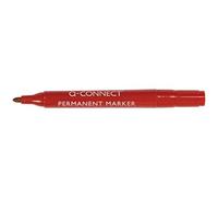 Q-Connect Marcador permanente (2 mm aprox.), color rojo