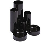 Q-Connect - Organizador de mesa, color negro