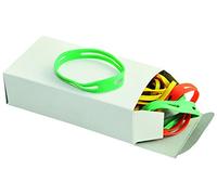 Q - Connect - Organizador elástico (caucho, 100 g, 100 x 11 mm), diseño en X, multicolor