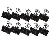 Q - Connect - Pinza reversible (10 unidades, 16 mm), color negro