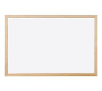 Q-Connect - Pizarra blanca con marco e madera (600 x 400 mm) (KF03570)