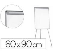 Q-connect Pizarra blanca con trípode y superficie laminada 90x60x195cm