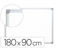 Q-connect Pizarra blanca de melamina con marco de aluminio 180x90 cm