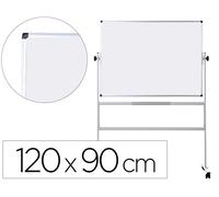 Q-connect Pizarra blanca doble cara giratoria 120x90 cm