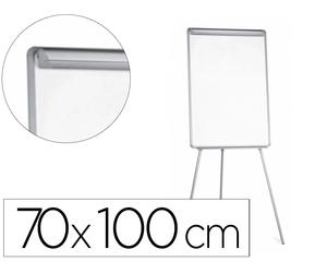 Q-connect Pizarra blanca lacada magnética con trípode 90x70x195 cm