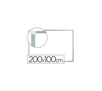 Pizarra blanca q-connect lacada magnetica marco de aluminio 200x100 cm - KF03580