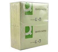 Q-CONNECT - Notas adhesivas recambio tipo posit 75x125 mm amarillo Paq.12