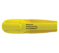 Q-Connect Rotulador Fluorescente Amarillo Premium Punta Biselada Con Sujeción De Caucho