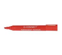Rotulador q-connect marcador permanente rojo punta biselada 5.0 mm - KF26044