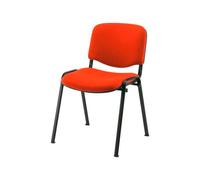 Q-connect Silla Confidente Apilable Tapizada en Rojo