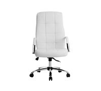 Silla q-connect direccion piav e simil piel base metalica alt max 1250 anc 610 prof 700 mm ruedas premium color blanco - KF04624