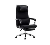 Silla q-connect direccion ravenna simil piel base metalica ruedas premium negra - KF14200