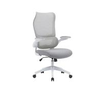 Silla q-connect oficina catania malla alt max 1230 mm anc 510 mm prof 490 mm ruedas premium color gris blanco - KF10115