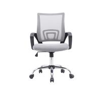 Silla q-connect oficina siena malla base metalica alt max 1000 anc 560 prof 570 ruedas premium color blanco gris - KF04643