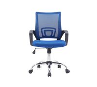 Silla q-connect oficina siena malla base metalica alt max 1000 anc 560 prof 570 ruedas premium color negro azul - KF04641