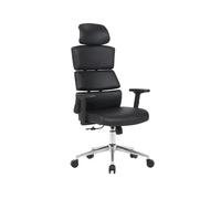 Silla q-connect direccion aurea similpiel alt max 1400 mm anc 520 mm prof 510 mm ruedas premium negro - KF10124