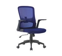 Silla giratoria q-connect base metal regulable en altura 910+75mm alto 610mm ancho 550mm profundidad azul - KF19022