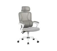 Silla q-connect direccion reggio malla alt max 1300 mm anc 520 mm prof 480 mm ruedas premium color gris blanco - KF10120