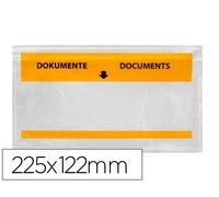 Q-connect Sobre autoadhesivo portadocumentos 225x122 mm paquete de 1000