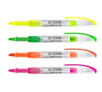 Q-Connect - Subrayadores de tinta líquida, varios colores (4 unidades)