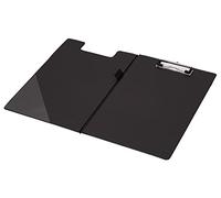 Q-Connect - Sujetapapeles (PVC, tamaño A4), color negro