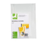 Q-Connect Tapa De Encuadernación Cartón Din A4 Blanco Brillante 215 g/m² Caja De 100 Unidades