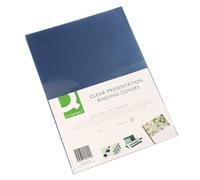 Q-Connect - Tapa De Encuadernación Pvc Din A3 Incolora 150 Mc Caja De 100 Unidades