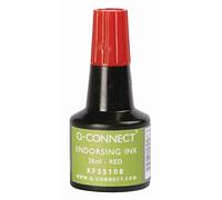 Q-Connect Tinta Tampón Roja Frasco 28 Ml