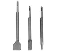 QANYEGN Juego de 3 puntas de cincel para martillo, juego de puntas para martillo, cincel plano, cinceles con manivela para martillo de demolición eléctrico, rompedor de hormigón