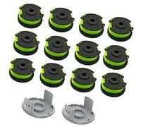 QASULER Carrete de repuesto for desbrozadora, bobinas de repuesto | Bobinas repuesto 0,079" automáticas con tapa para Ryobi RAC142 36V RLT36B33 RY36LT33A-0