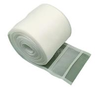 QAUUCP Cinta para Cortinas Fruncida Rollo Completo de Correas Nailon Gruesas, Cinta Gancho Transparente Blanca Plana, Accesorios decoración for el hogar y Hotel