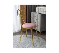 QAUUCP Taburete de tocador Mariposa, Silla con Respaldo, salón uñas, Lujo Ligero, Taburete Maquillaje for niña Estilo Princesa