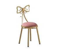 QAUUCP Taburete de tocador Mariposa, Silla con Respaldo, salón uñas, Lujo Ligero, Taburete Maquillaje for niña Estilo Princesa