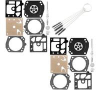QAZAKY Reemplazo del kit de reparación de juntas de diafragma del carburador de 2 piezas Reemplazo para Walbro K24-HDA Husqvarna 340345 346XP 350 351 353 357 359 357XP 359EPA HDA-181 182 190 191 198