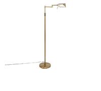 Qazqa Moderno Lámpara de pie diseño bronce LED regulador-táctil - NOTIA Acero/Vidrio Alargada Incluye LED Max. 1 x 12 Watt