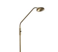 Qazqa Moderno Lámpara de pie moderna bronce con LED - Eva Acero Alargada Incluye LED Max. 1 x 5 Watt
